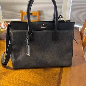 Kate Spade Charcoal and Black Handbag